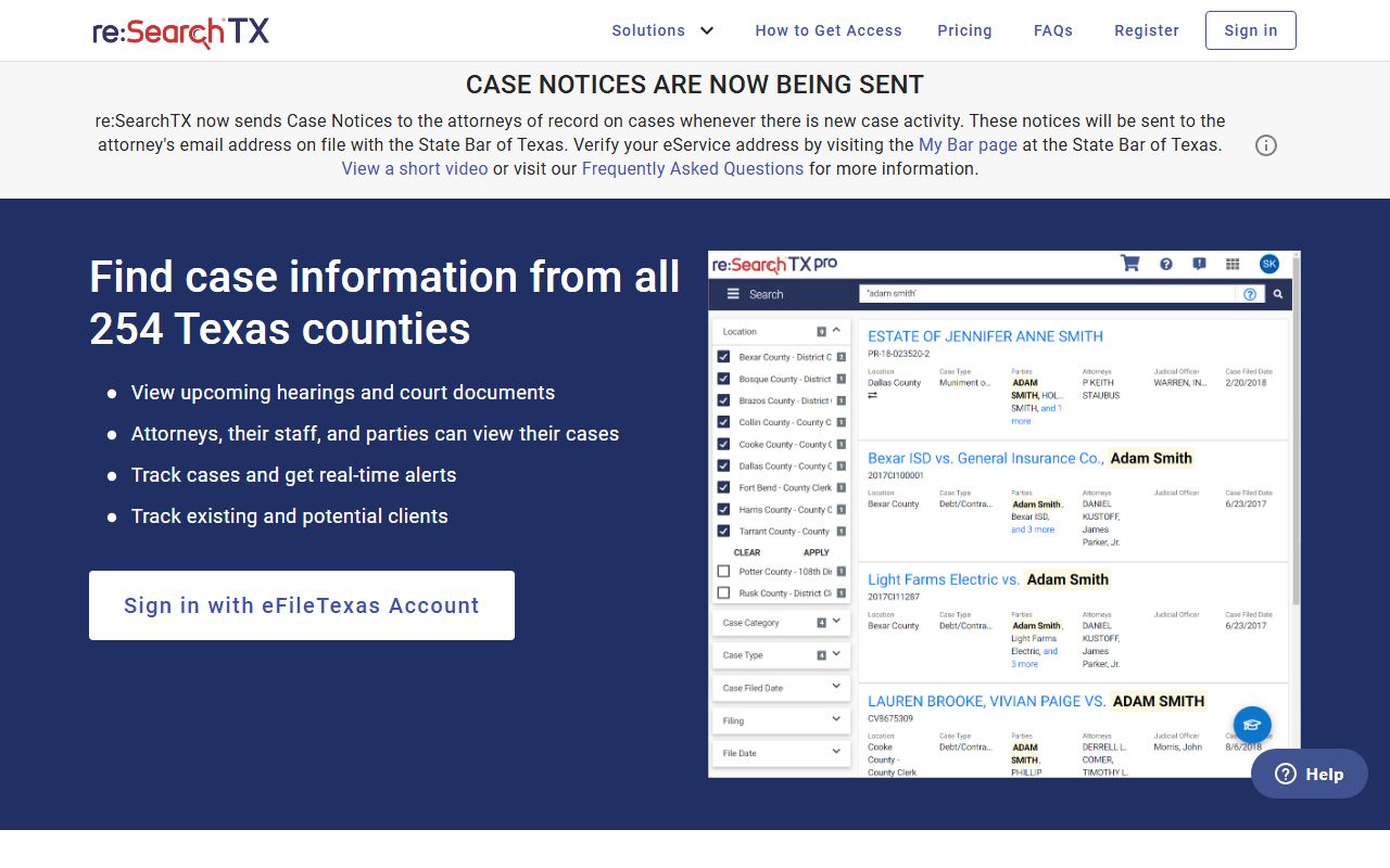 re:SearchTX court records after Maverick County jail arrest